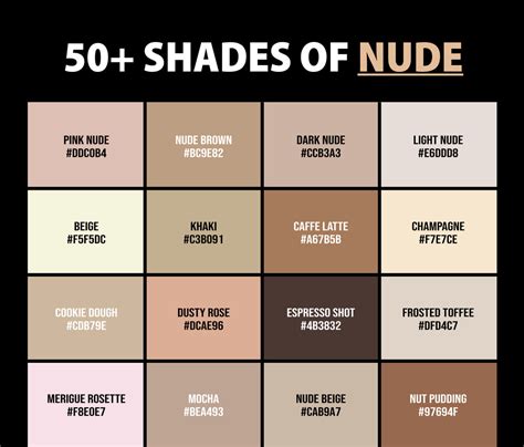 nude hex color|Shades of Nude